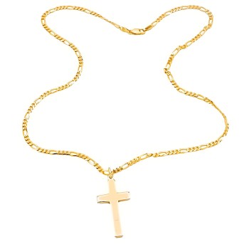 9ct gold 13.2g 20 inch Cross Pendant with chain